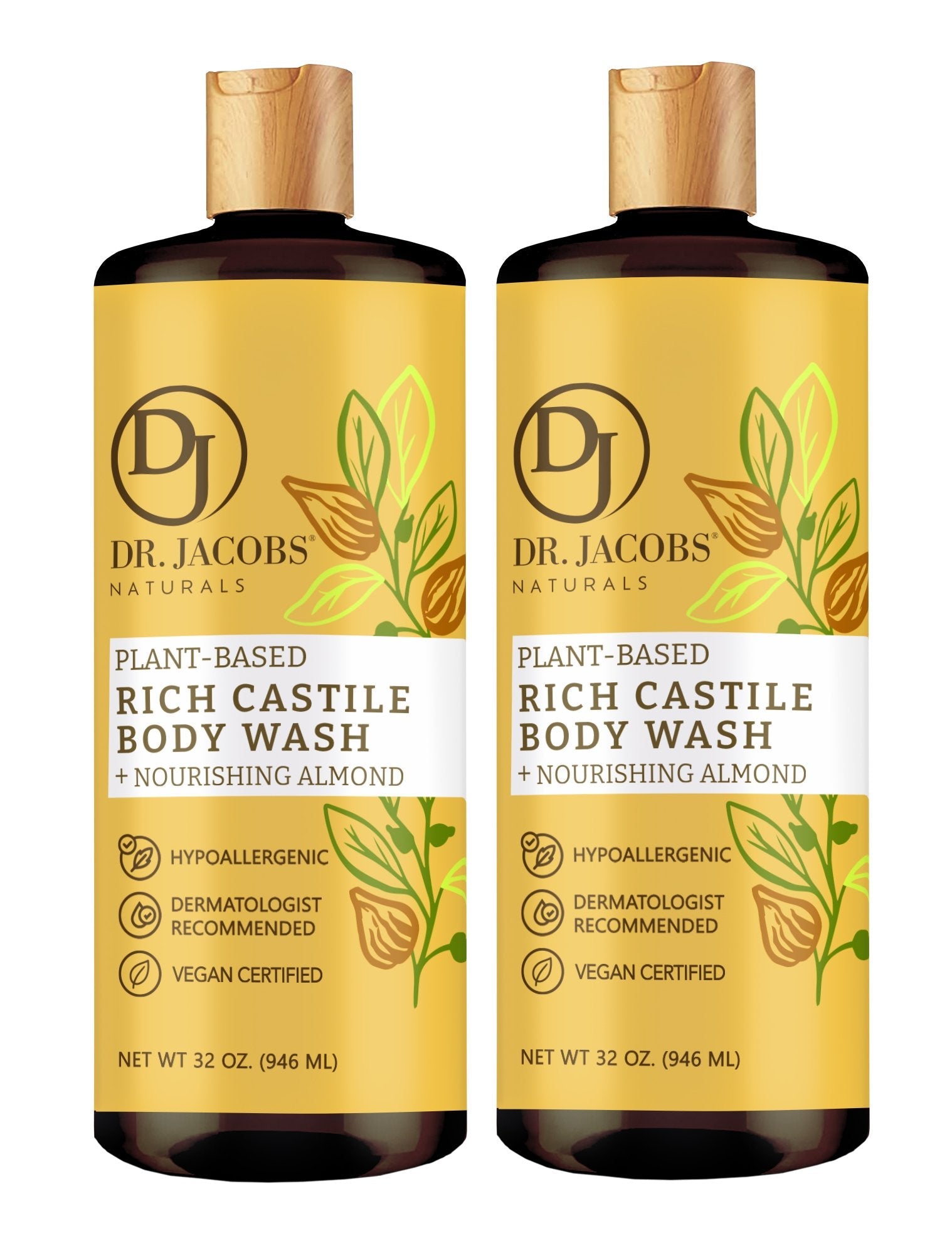 Dr. Jacobs Naturals, Orange & Ginger Castile Body Wash
