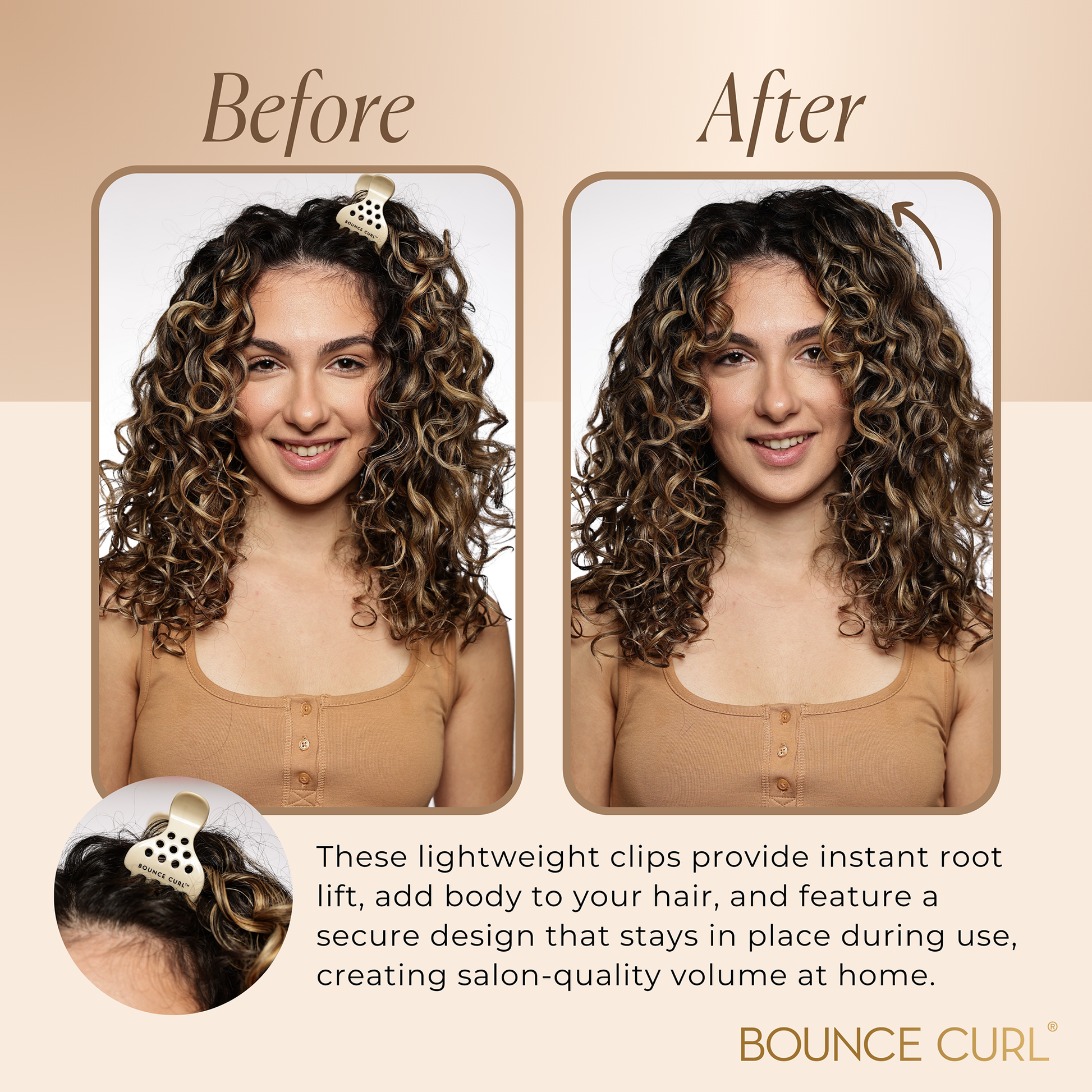 Bounce Curl Volume Root Clips