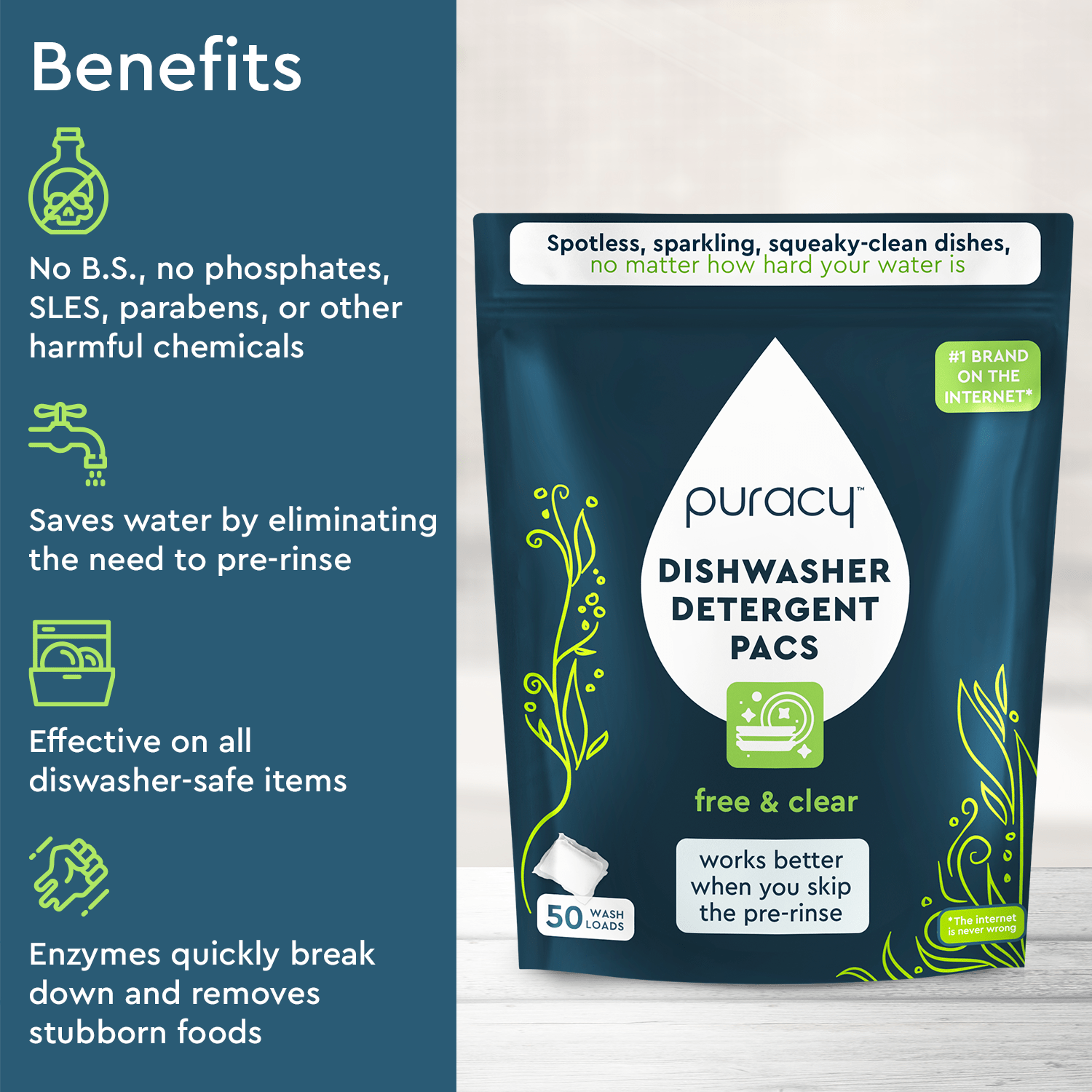 Puracy Dishwasher Detergent Pods