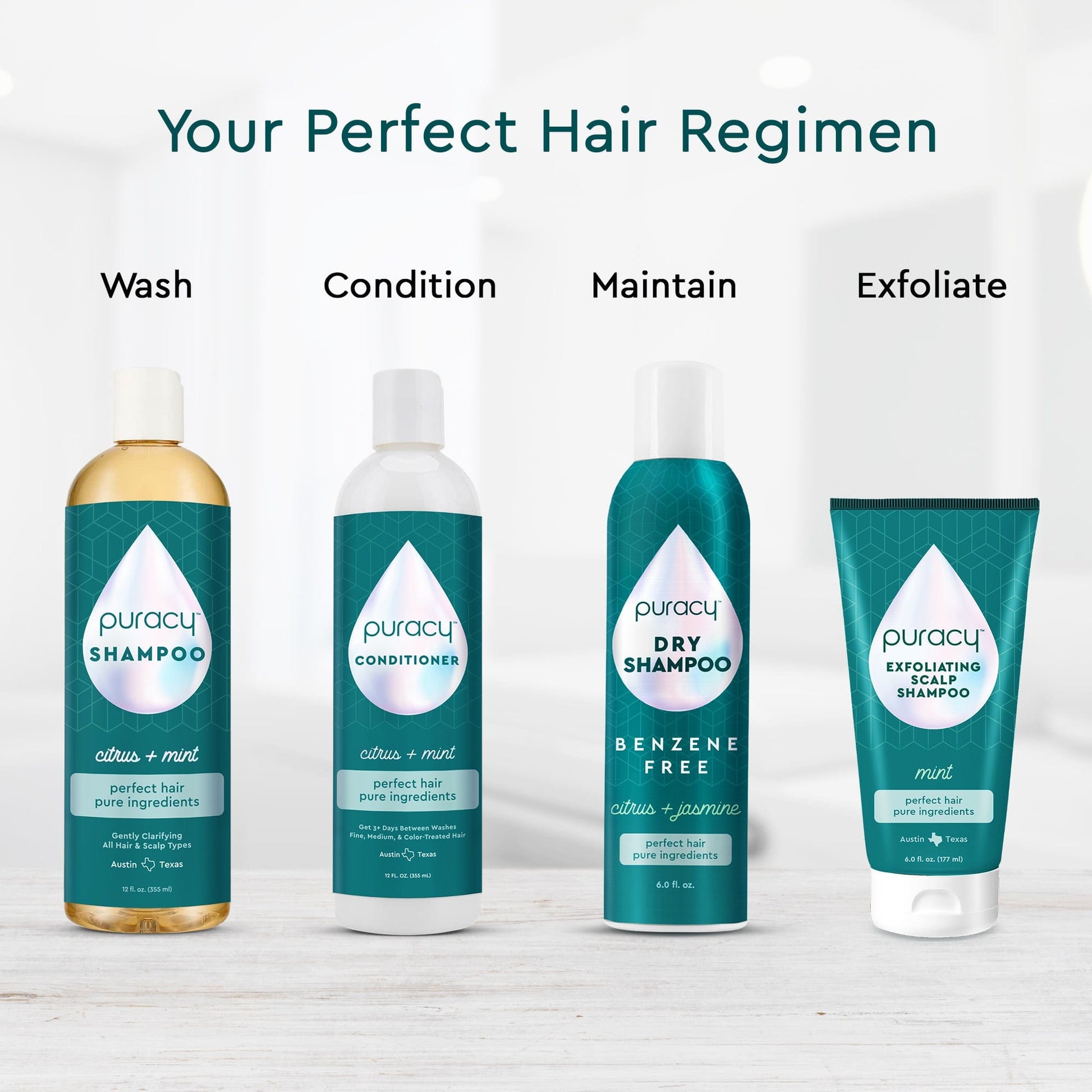 Puracy Dry Shampoo (Benzene & Silicone-Free, Color-Safe)