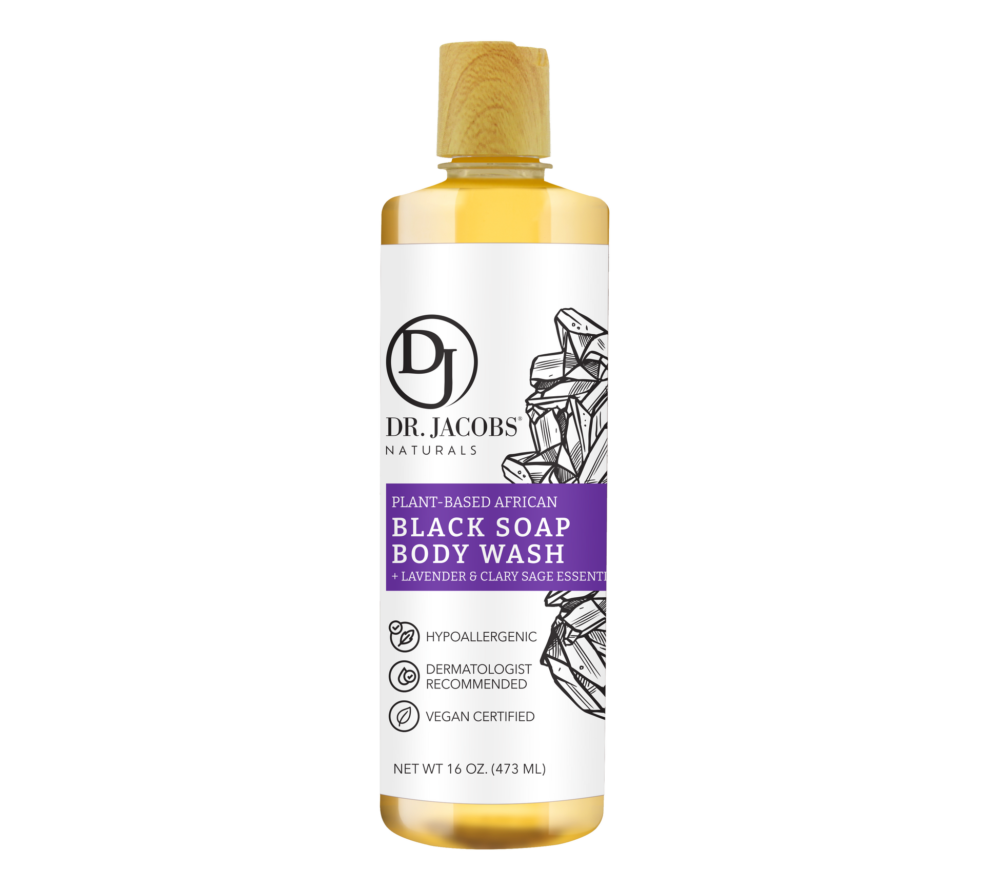 Dr. Jacobs Naturals, Black Soap Lavender & Sage