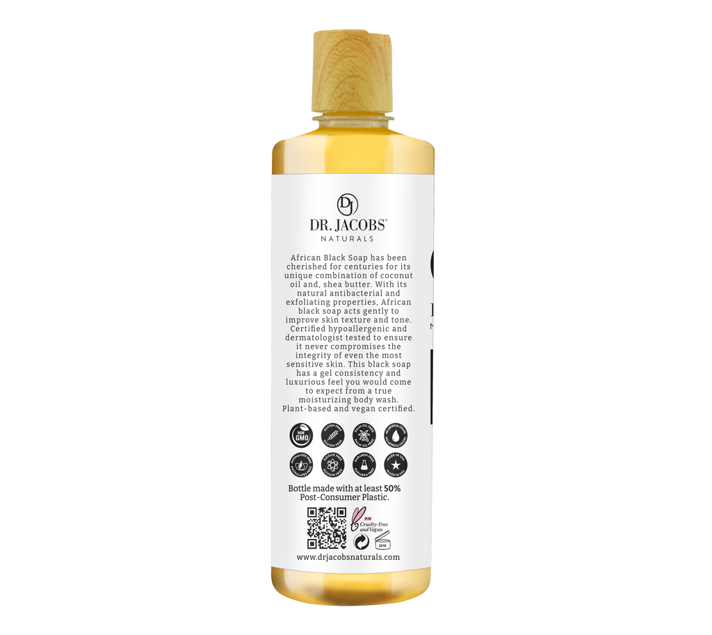 Dr. Jacobs Naturals Raw Black Soap 32oz