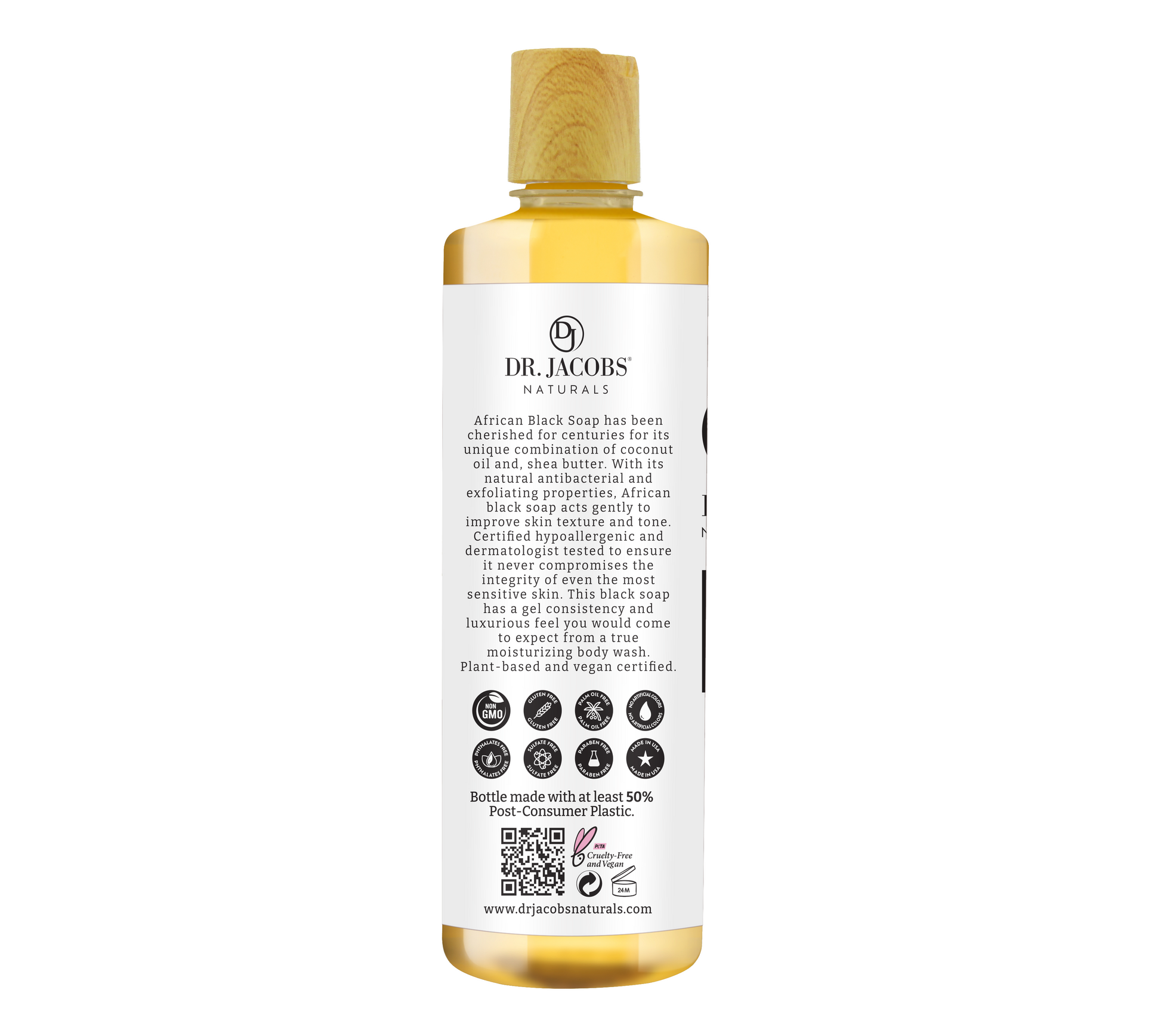 Dr. Jacobs Naturals Raw Black Soap 32oz