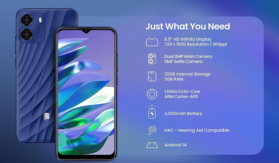 BLU G35 2025  Unlocked US Version - Grey