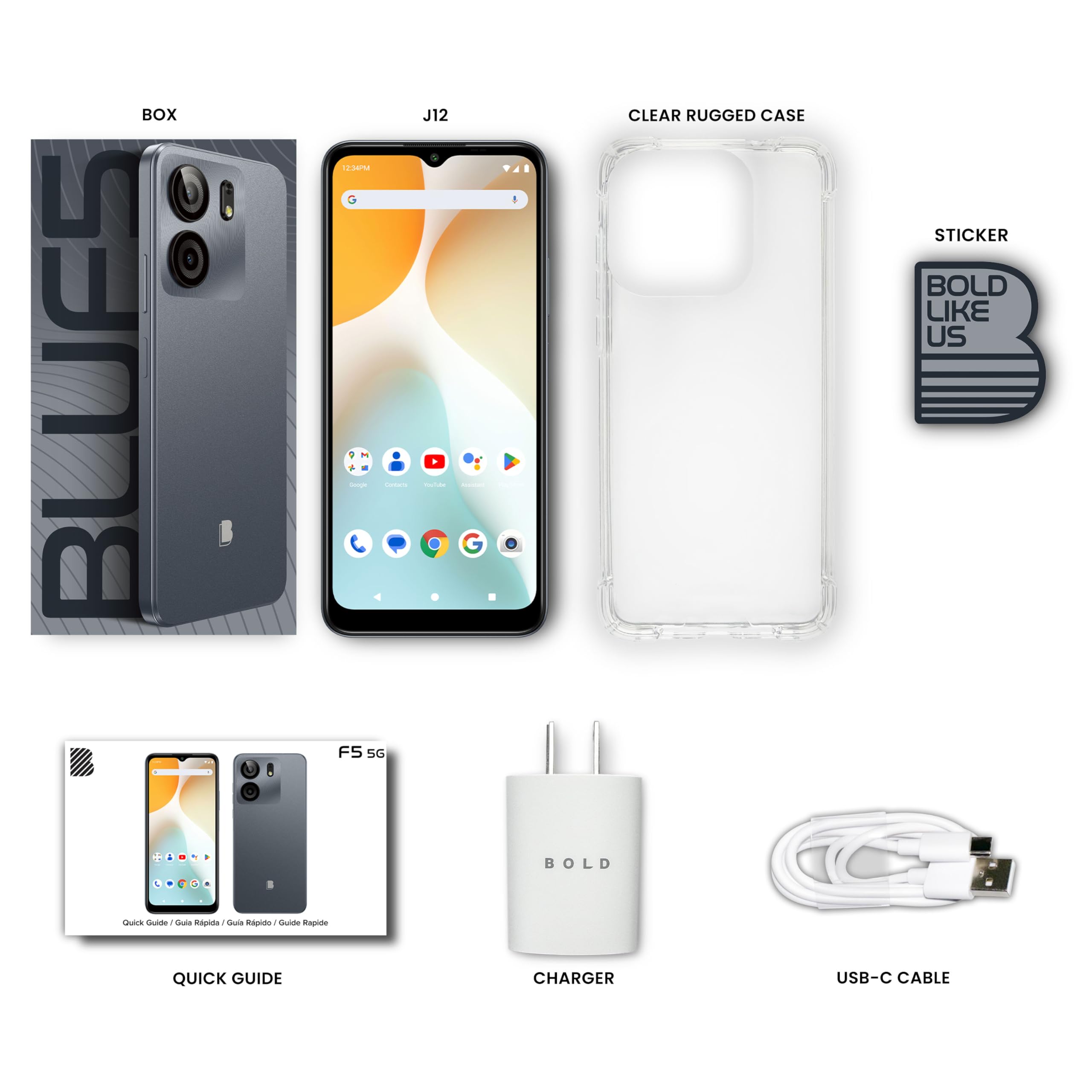 BLU F5 Unlocked  128GB Dual 50MP - US Version