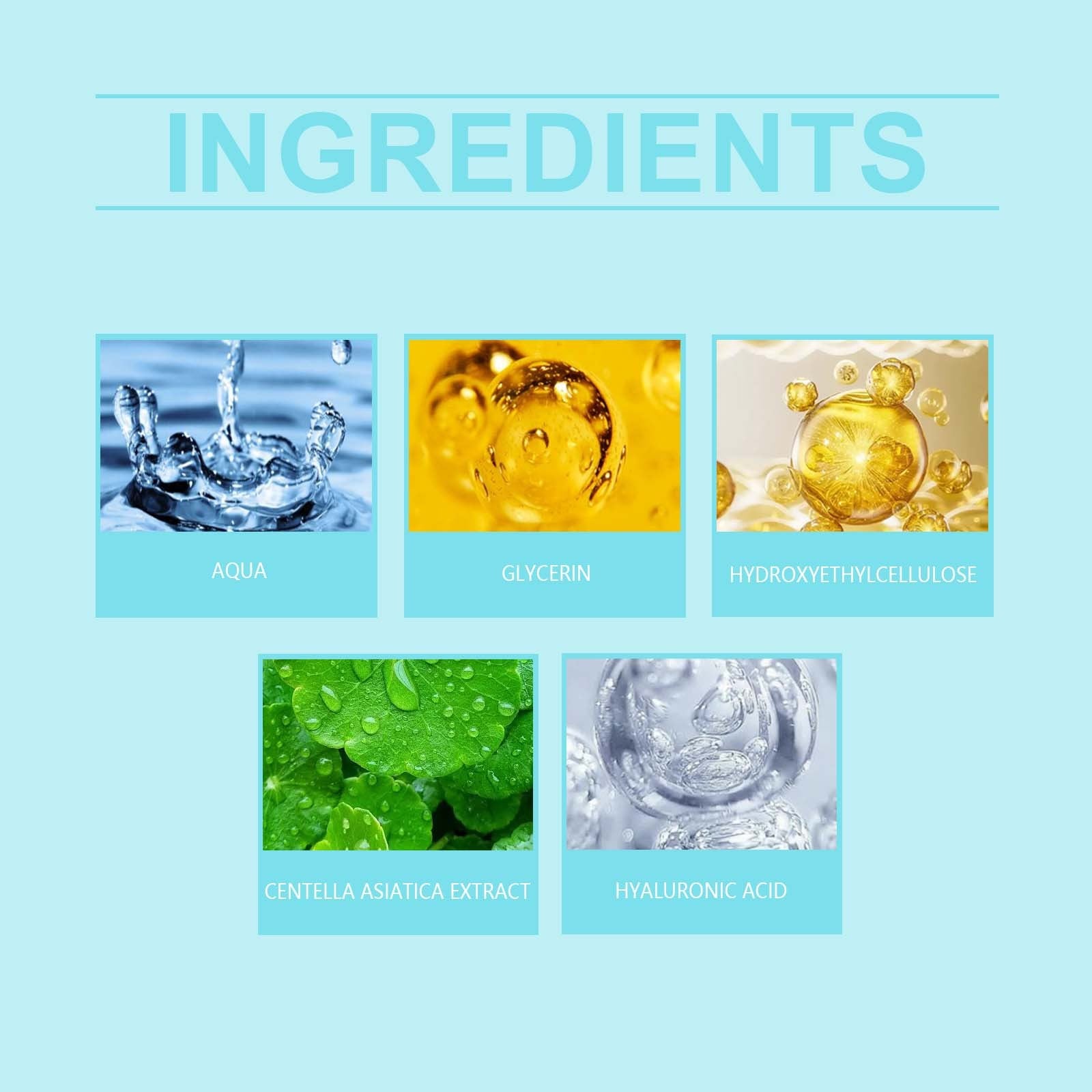 Hoygi Hyaluronic Acid Moisturizing Serum Moisturizes And Soothes The Skin, Long-lasting Moisturizing And Relieves Dryness