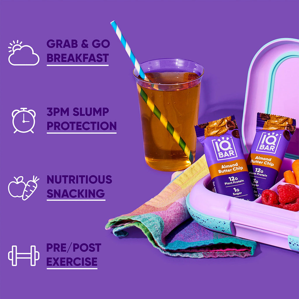 IQBAR Almond Butter Chip (12 Bars)