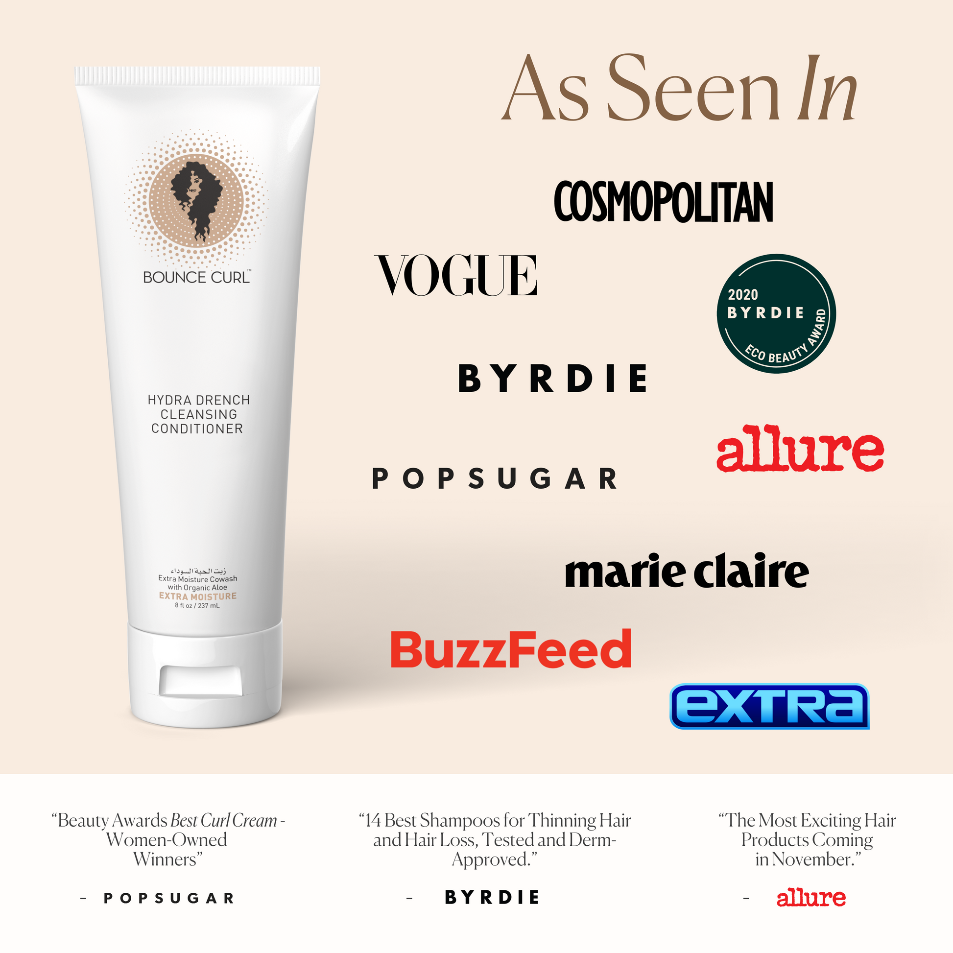 Bounce Curl Hydra Drench Cleansing Conditioner 8oz