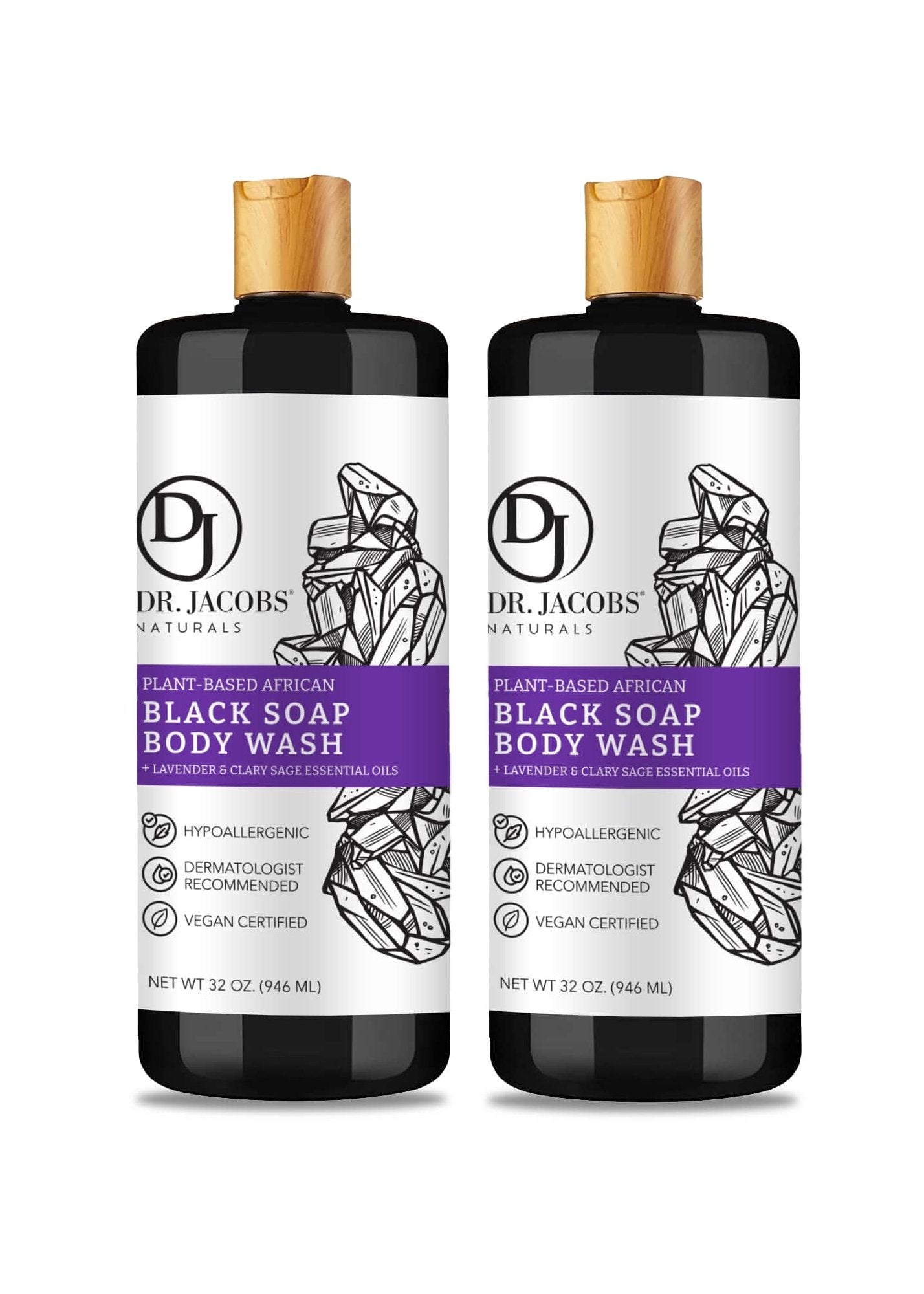 Dr. Jacobs Naturals, Black Soap Lavender & Sage