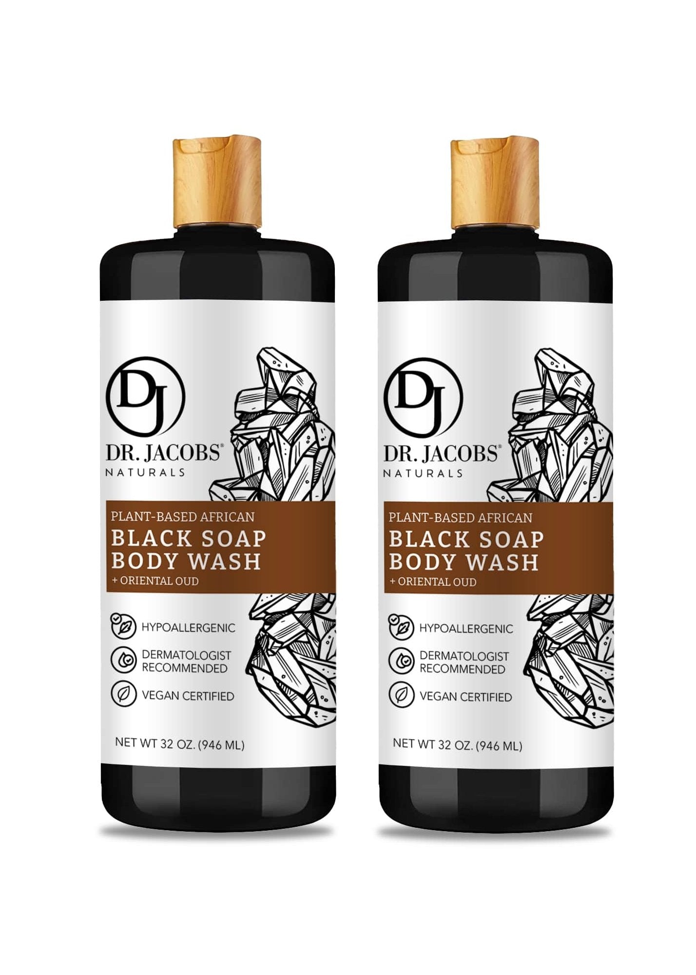 Dr. Jacobs Naturals, Black Soap Oriental Oud 32oz