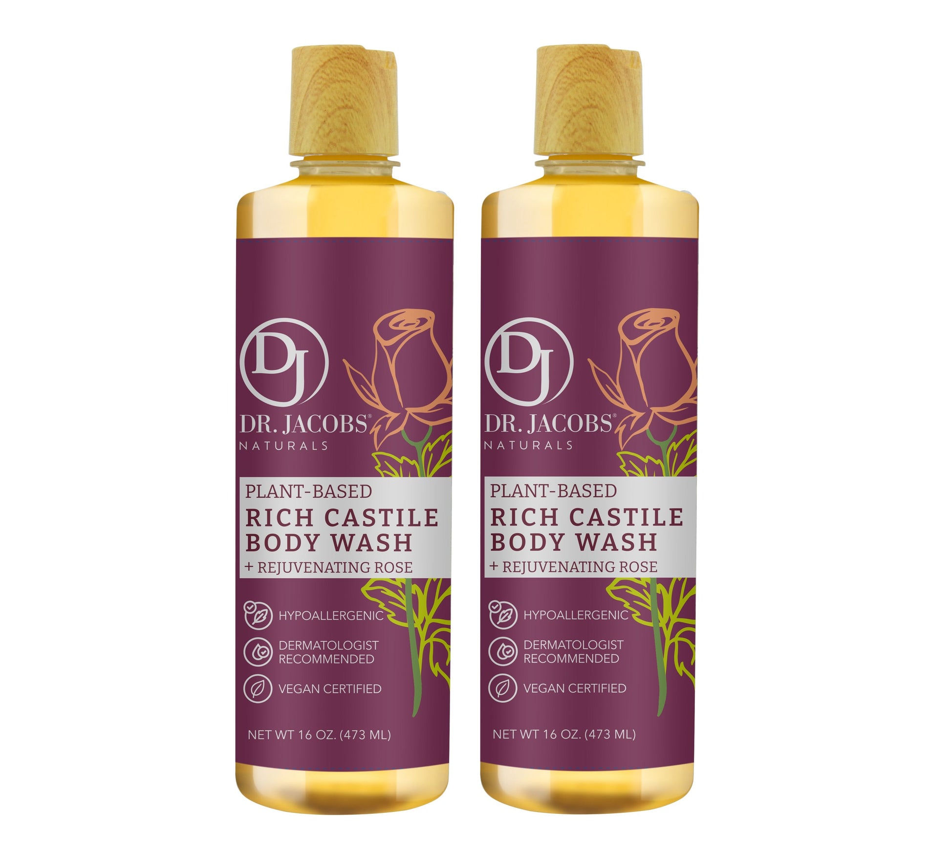 Dr. Jacobs Naturals Rose Castile Body Wash