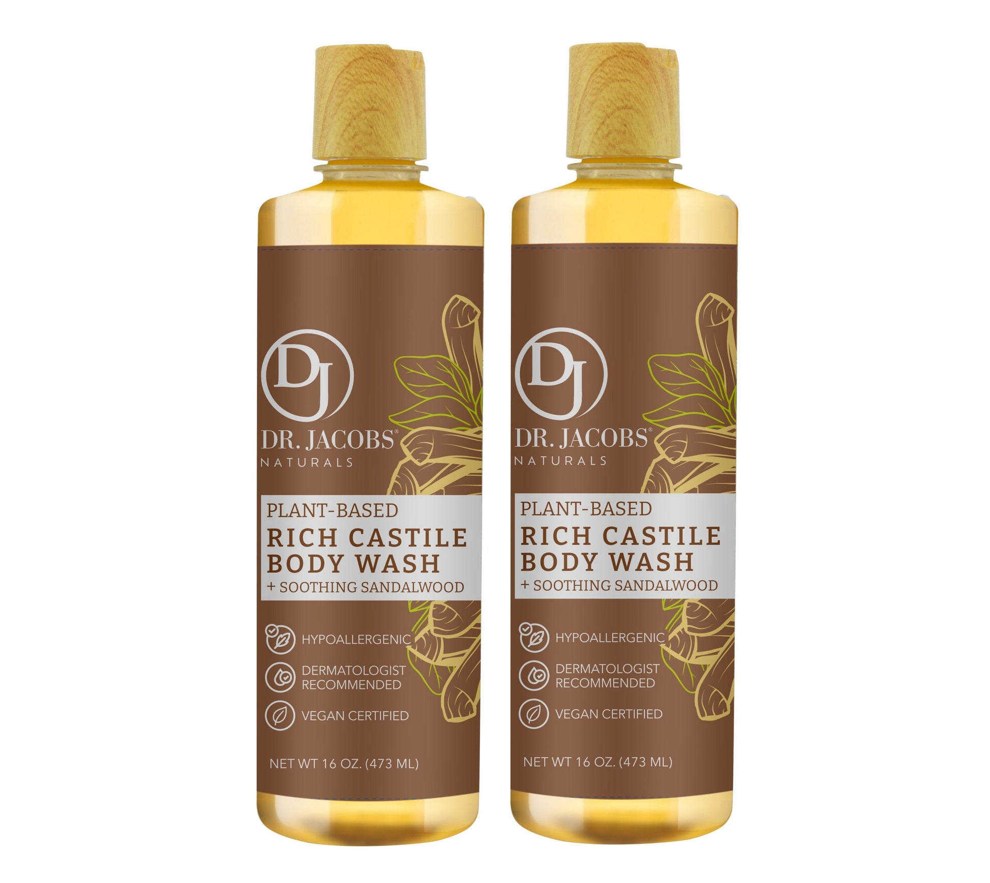 Dr. Jacobs Naturals Sandalwood Castile Body Wash