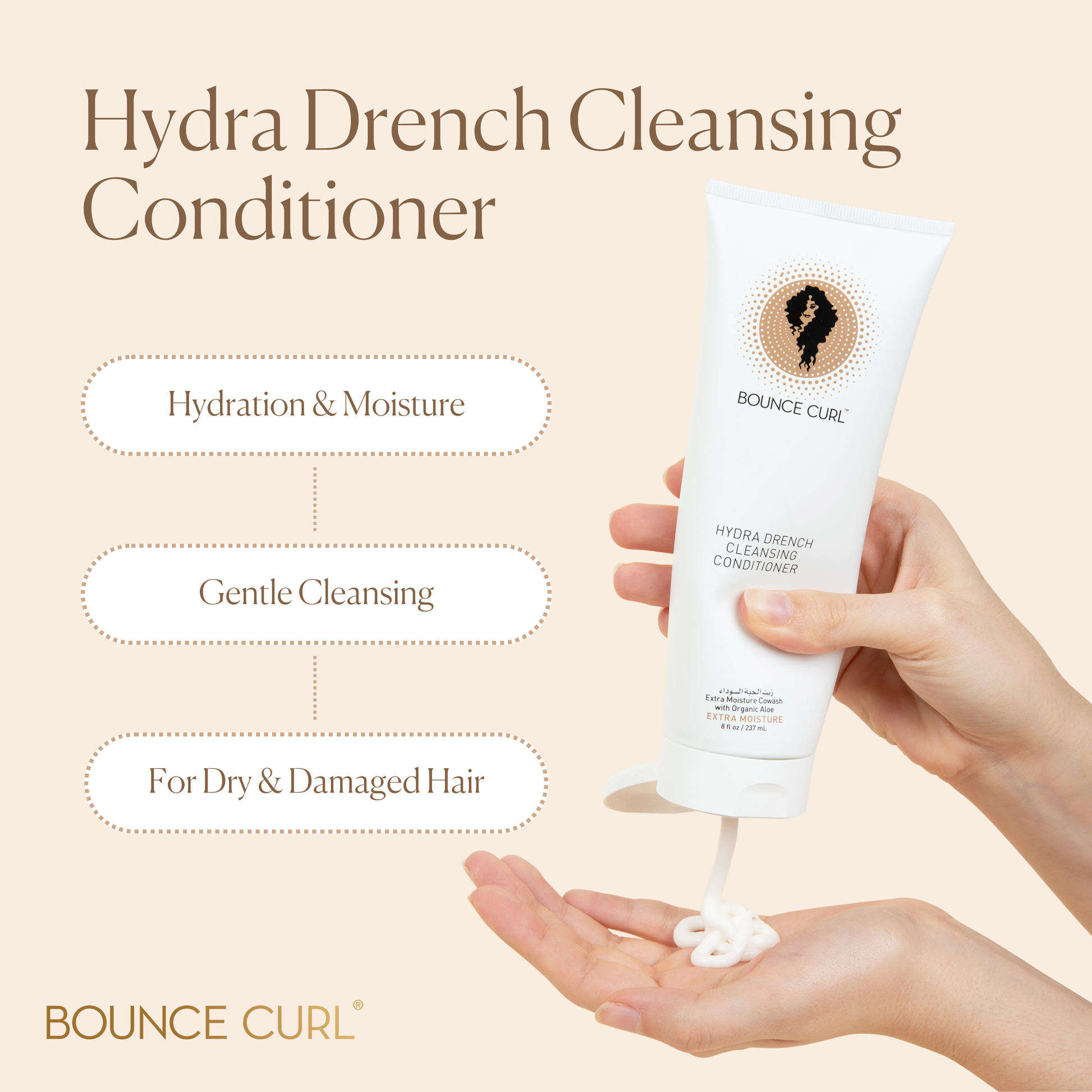 Bounce Curl Hydra Drench Cleansing Conditioner 8oz