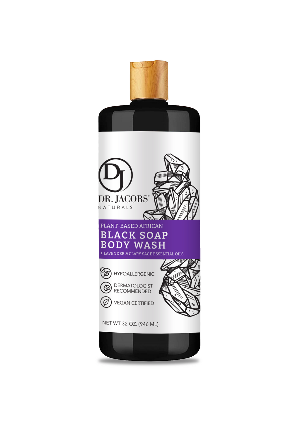 Dr. Jacobs Naturals, Black Soap Lavender & Sage