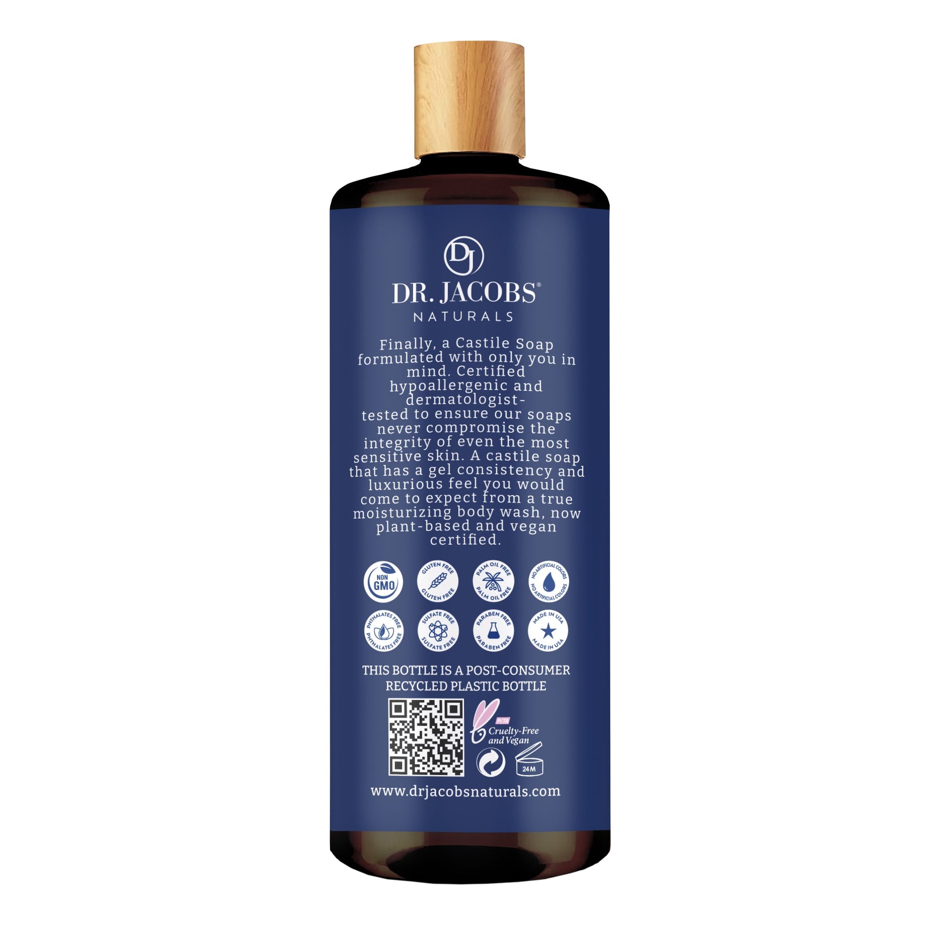 Dr. Jacobs Naturals Peppermint Castile Body Wash