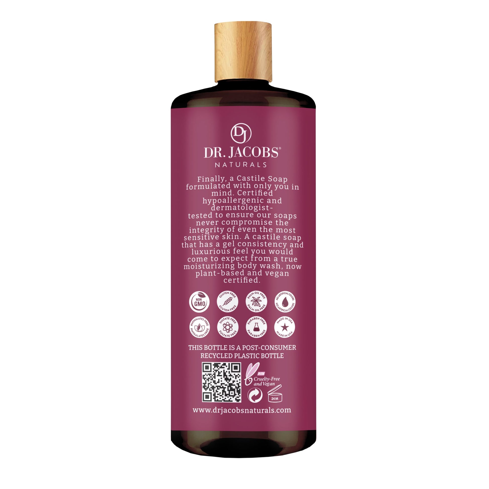 Dr. Jacobs Naturals Rose Castile Body Wash
