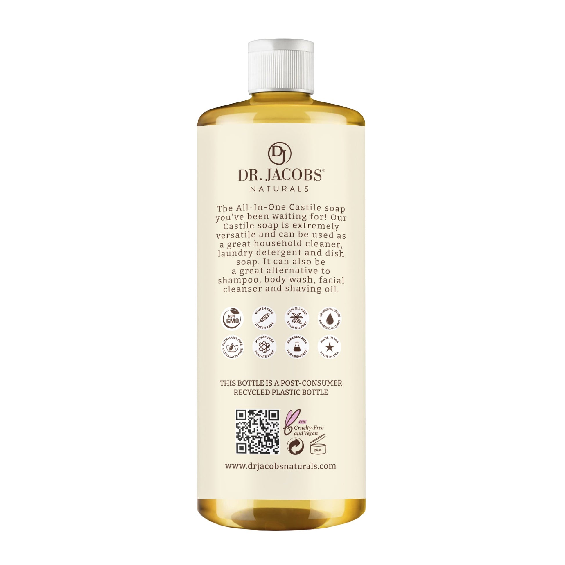 Dr. Jacobs Naturals, Almond All in 1 Castile Soap - Thin Formula