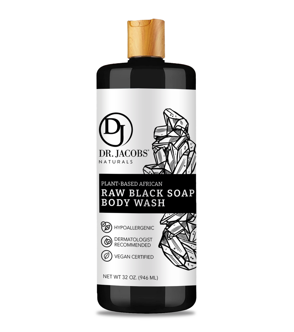 Dr. Jacobs Naturals Raw Black Soap 32oz