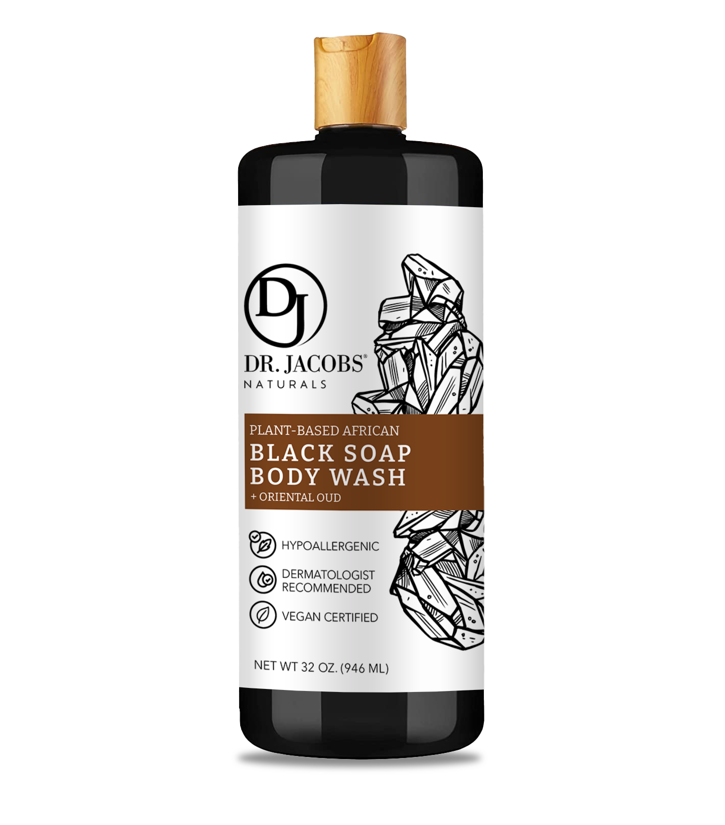 Dr. Jacobs Naturals, Black Soap Oriental Oud 32oz