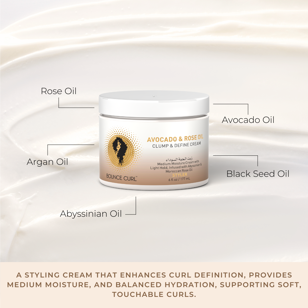 Bounce Curl Avocado & Rose Oil Clump & Define Cream 6oz