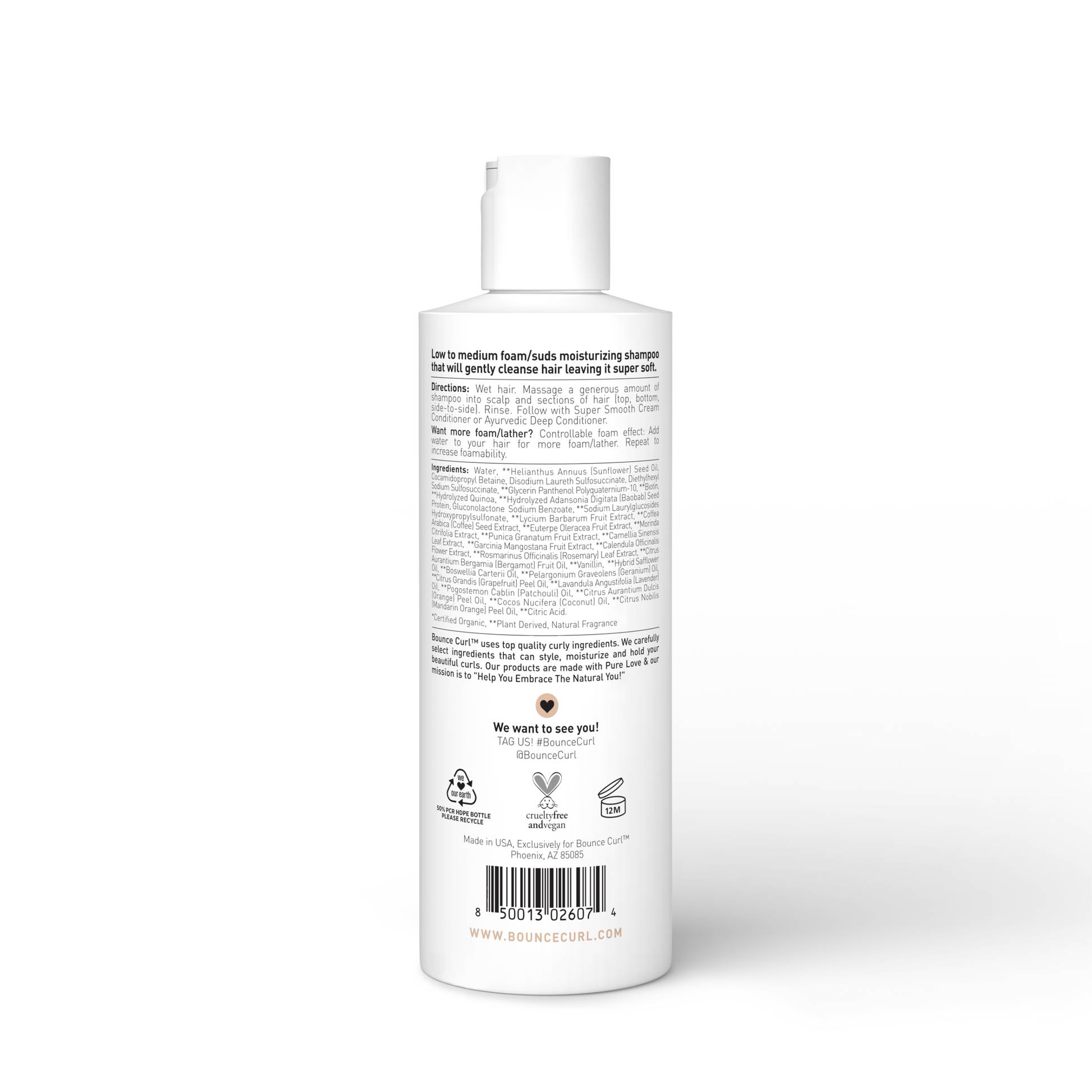 Bounce Curl Pure Silk Moisturizing Shampoo 8oz