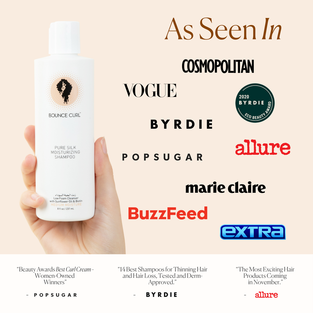 Bounce Curl Pure Silk Moisturizing Shampoo 8oz