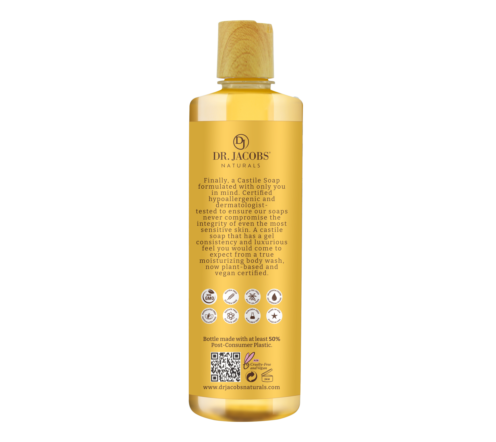 Dr. Jacobs Naturals, Almond Castile Body Wash (All American) 32 oz