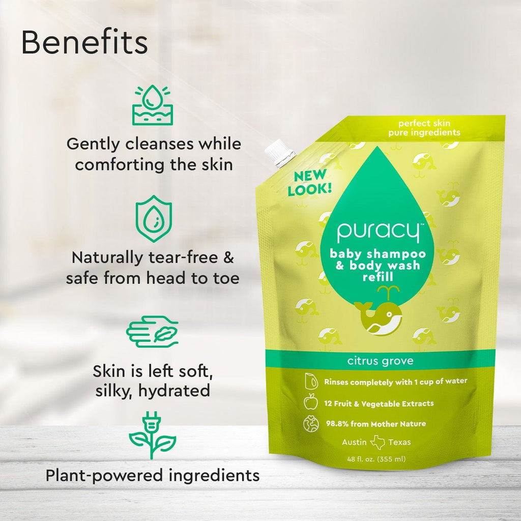 Puracy Baby Shampoo & Body Wash (Tear-Free)
