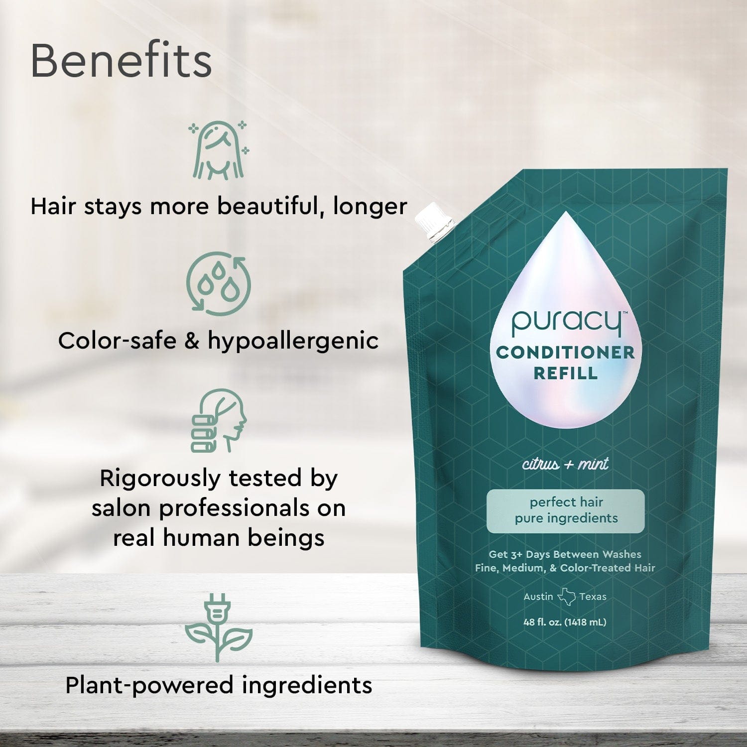 Puracy Conditioner (Silicone/Dimethicone/Sulfate Free)