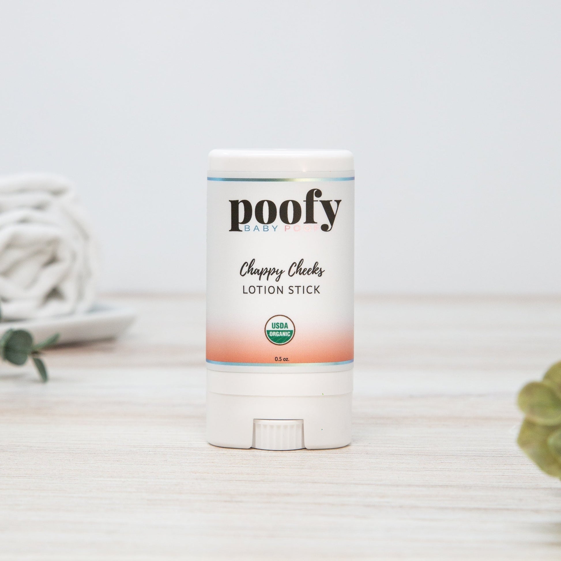 Poofy Organics Chappy Cheeks Lotion Stick Organic