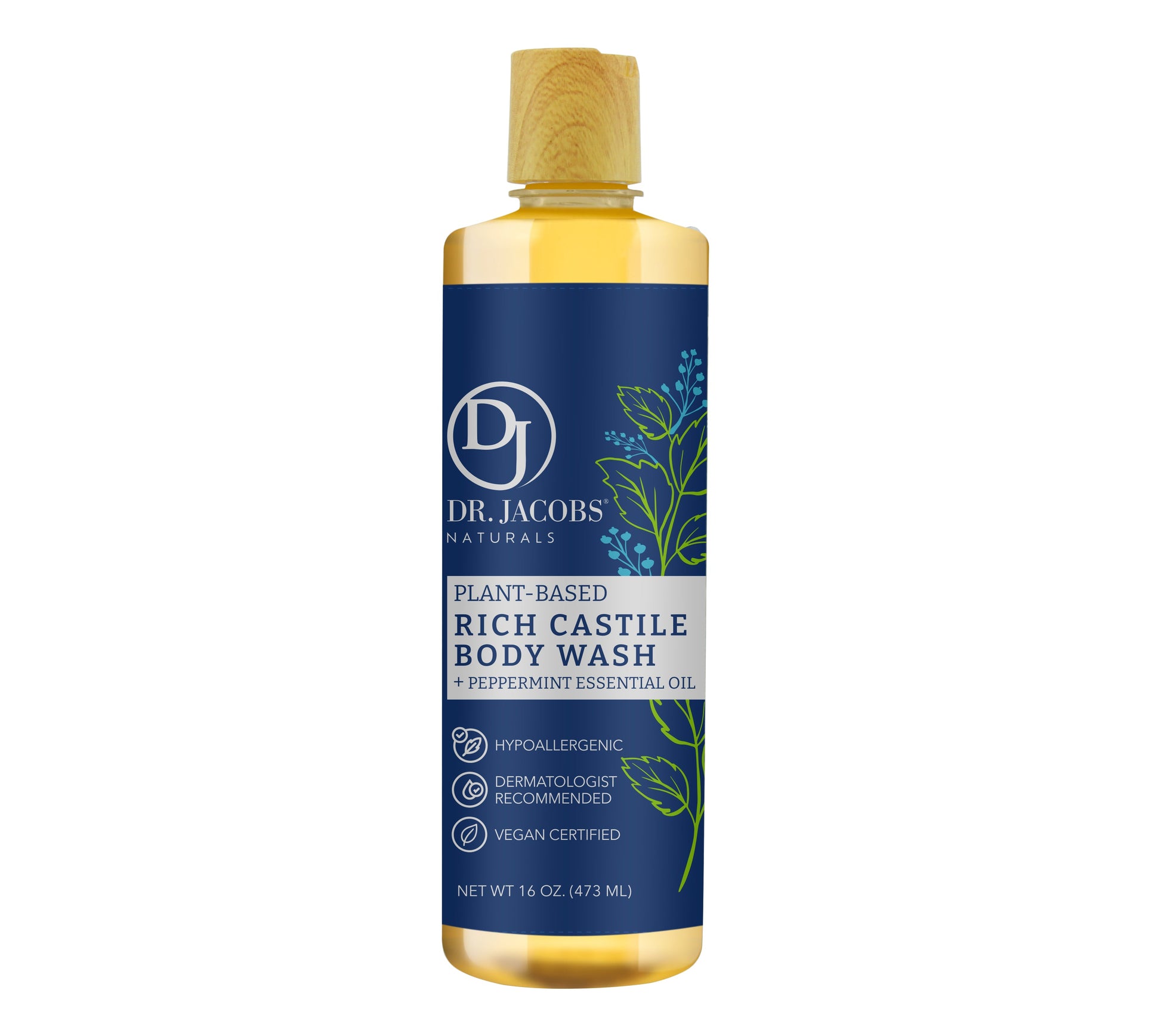 Dr. Jacobs Naturals Peppermint Castile Body Wash