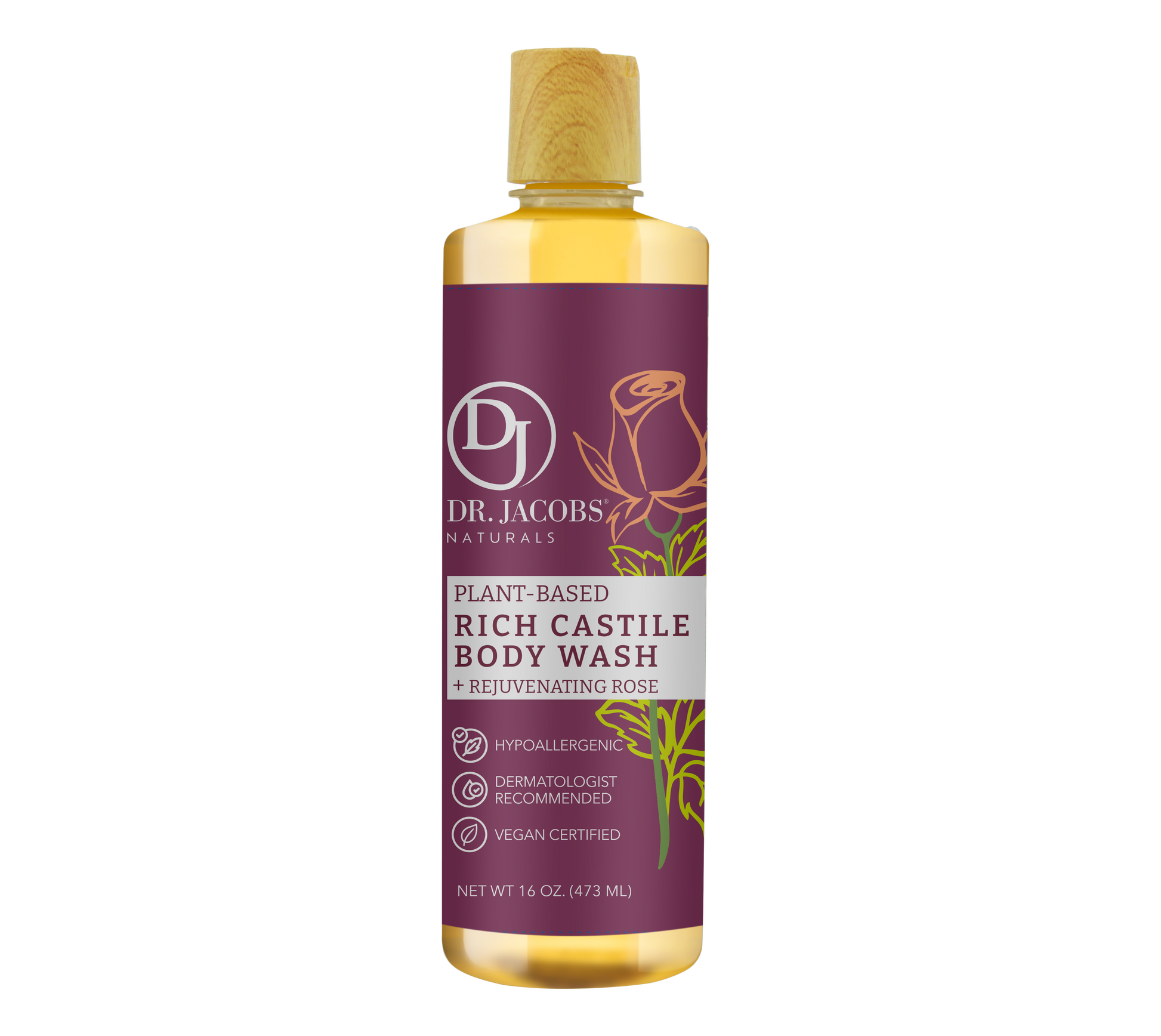 Dr. Jacobs Naturals Rose Castile Body Wash