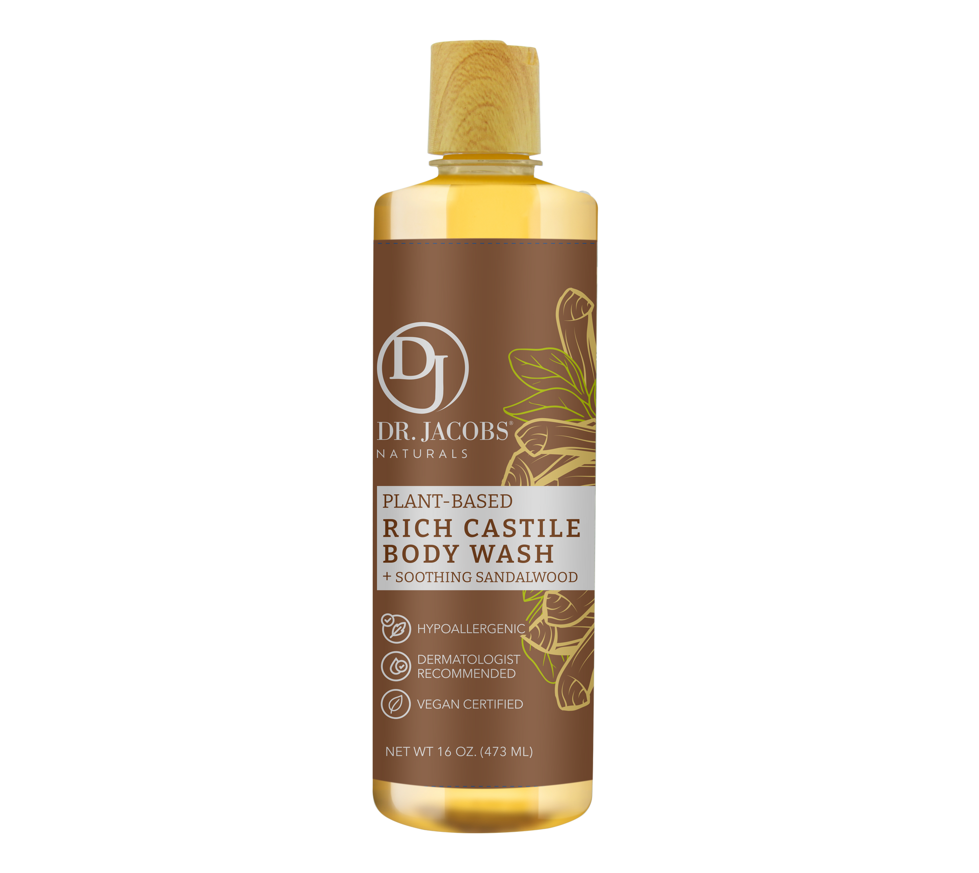 Dr. Jacobs Naturals Sandalwood Castile Body Wash
