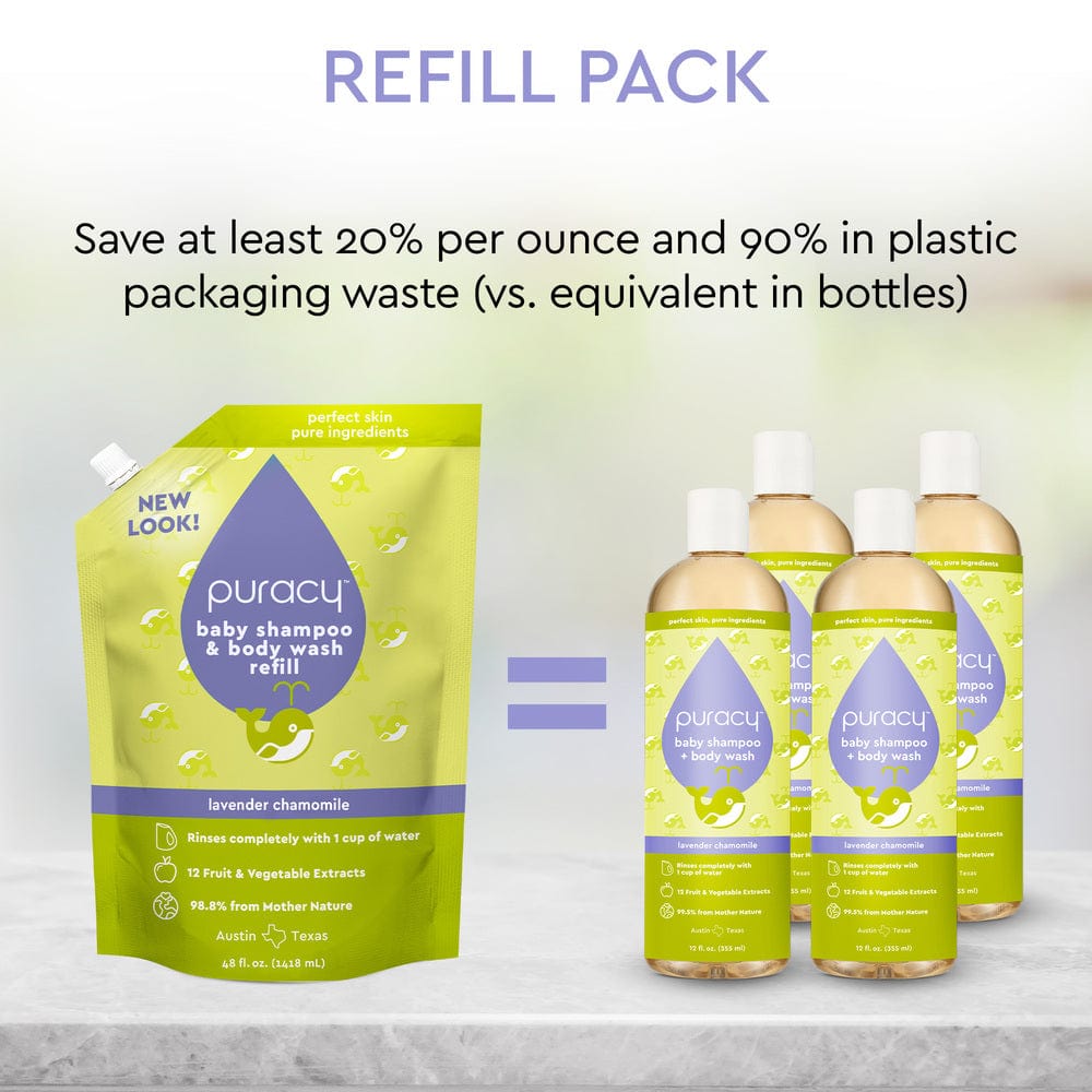 Puracy Baby Shampoo & Body Wash (Tear-Free)