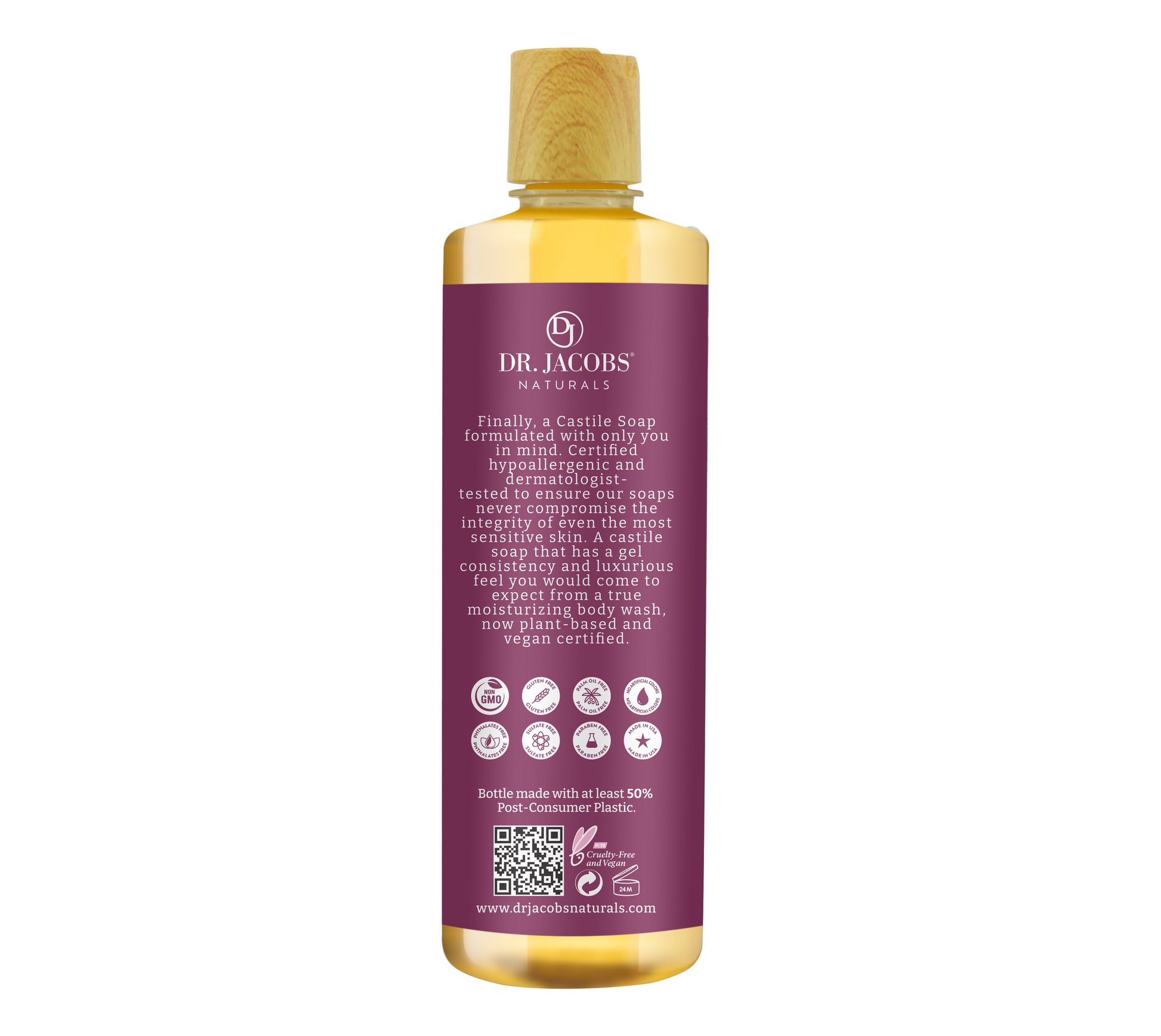 Dr. Jacobs Naturals Rose Castile Body Wash